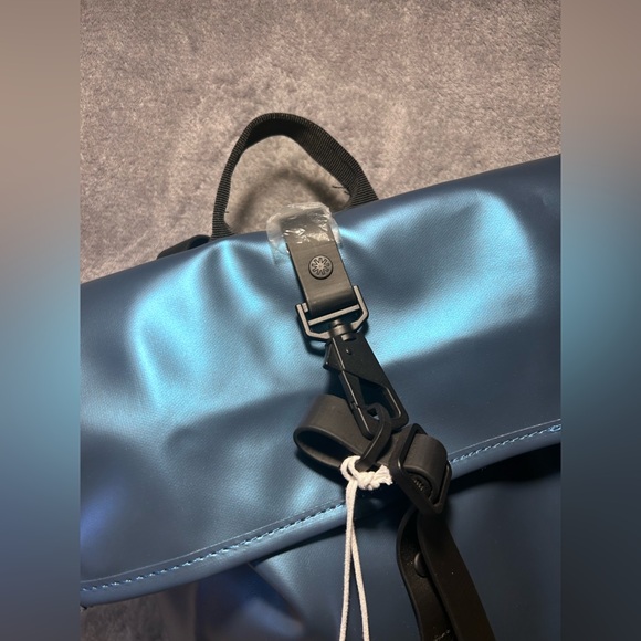 RAINS Rolltop Rucksack Mini in Shore Blue - Picture 7 of 11